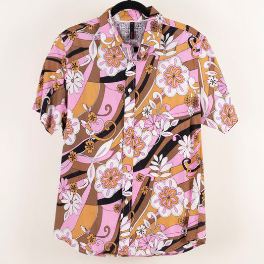 Camisa estampada rosa (M) Smash