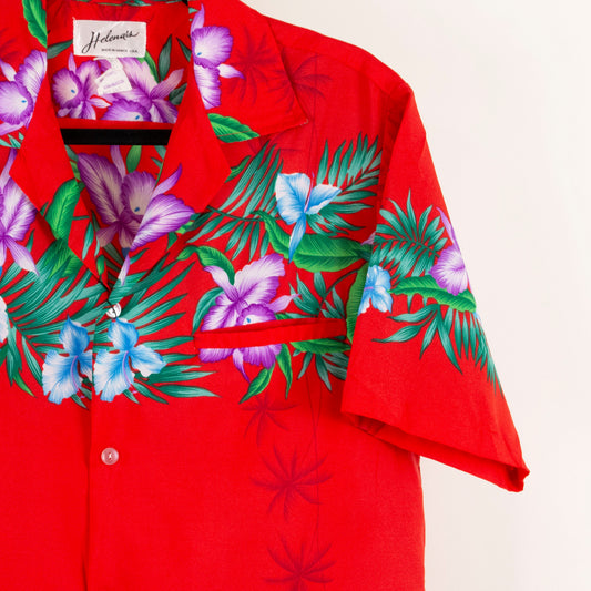 Camisa hawaiana rojo (M) Helena´s