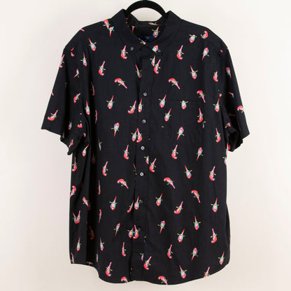 Camisa estampada negro (2XL) George