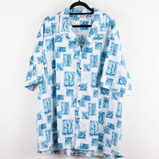 Camisas hawaianas azul (3XL) Pacific Legend
