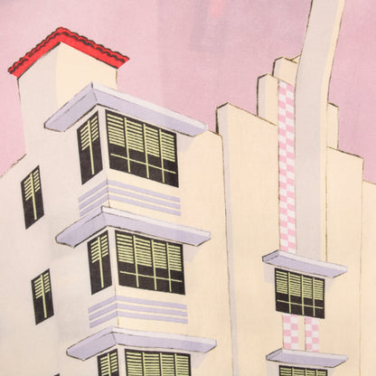 Camisa estampada rosa (S) Pacsun