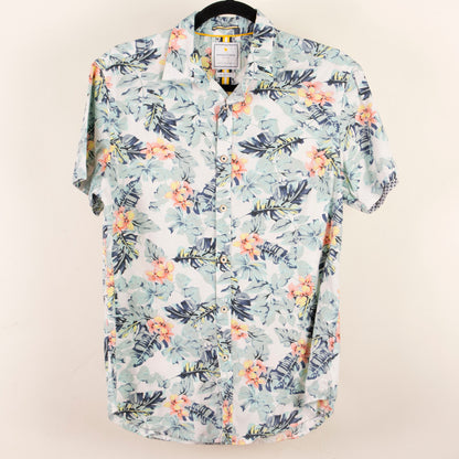 Camisa hawaiana blanco (S) Denim & Flower