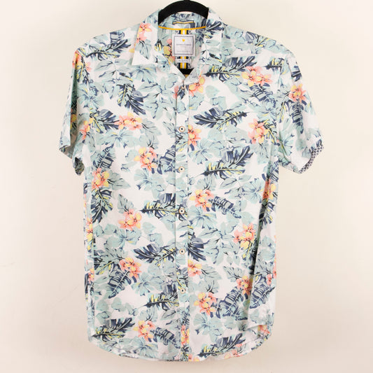 Camisa hawaiana blanco (S) Denim & Flower