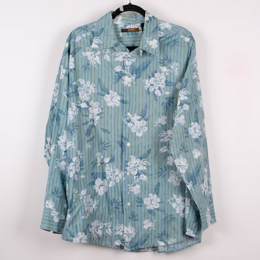 Camisa hawaiana azul (XL) Metro Concepts