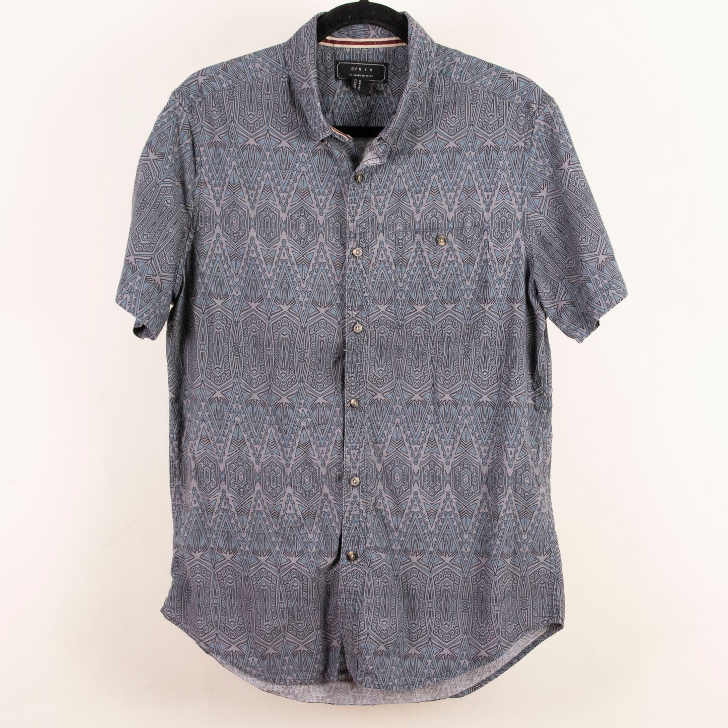Camisa estampada gris (M) Forever 21 Men