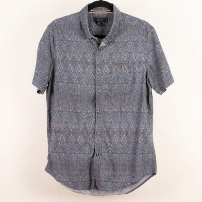 Camisa estampada gris (M) Forever 21 Men