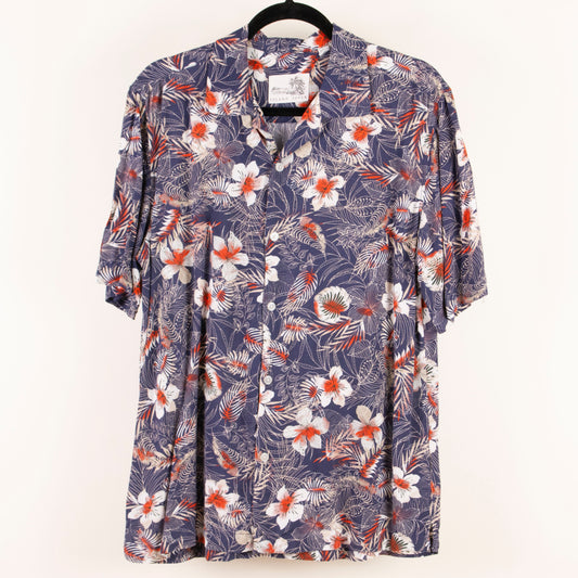 Camisa hawaiana azul (M) Island Fever