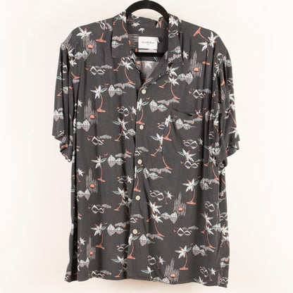 Camisa hawaiana negro (L) Goodfellow