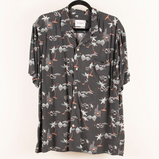 Camisa hawaiana negro (L) Goodfellow