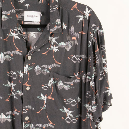 Camisa hawaiana negro (L) Goodfellow