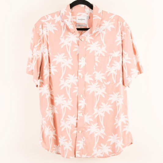 Camisa hawaiana rosa (L) Goodfellow