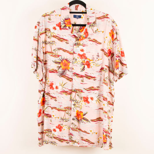 Camisa hawaiana rosa (L) George