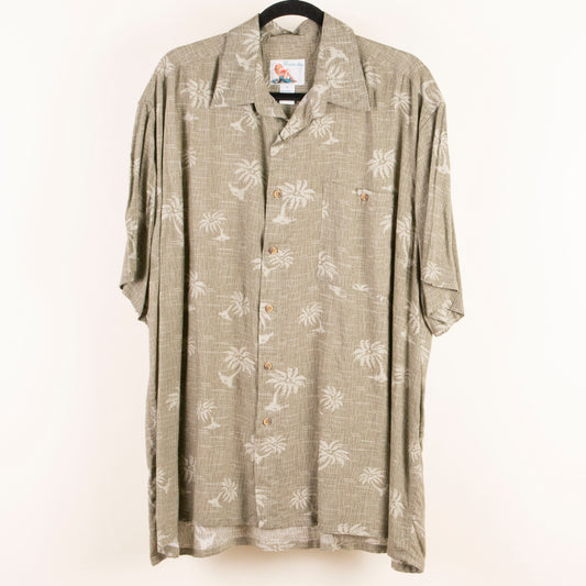 Camisa hawaiana verde (XL) Marino bay