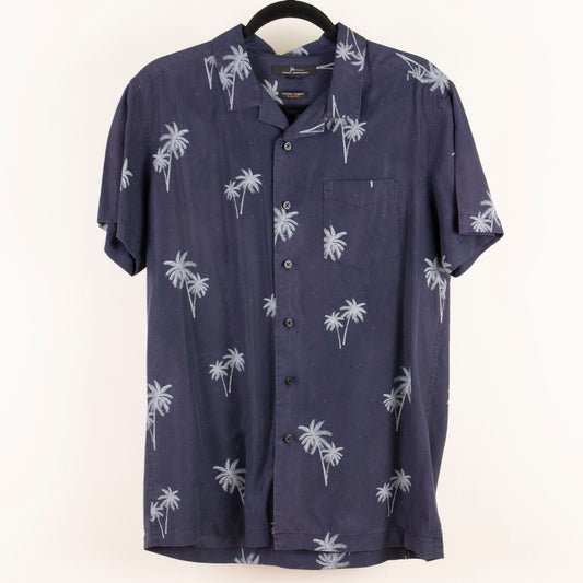 Camisa hawaiana azul (M) Marc Anthony