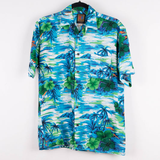 Camisa hawaiana azul (S) Bruno Boys