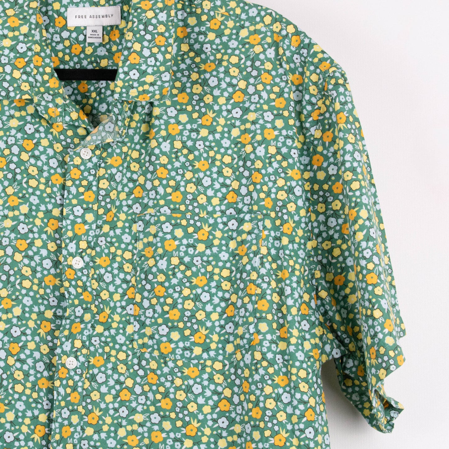 Camisa estampada verde (2XL) Free Assembly