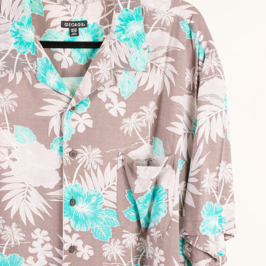 Camisa hawaiana gris (3XL) George