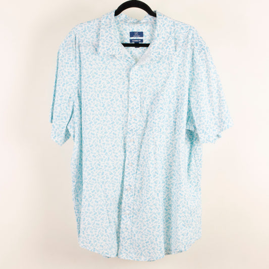 Camisa estampada azul (2XL) George