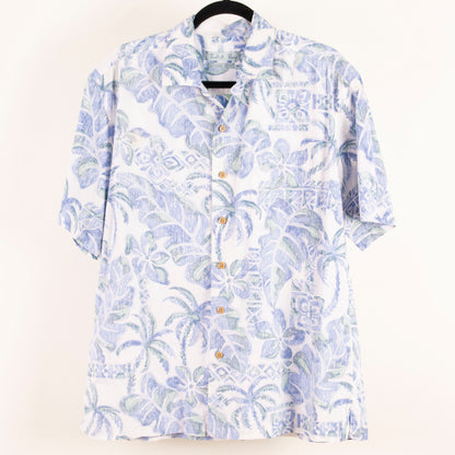 Camisa hawaiana blanco (M) Batik Bay