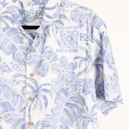 Camisa hawaiana blanco (M) Batik Bay