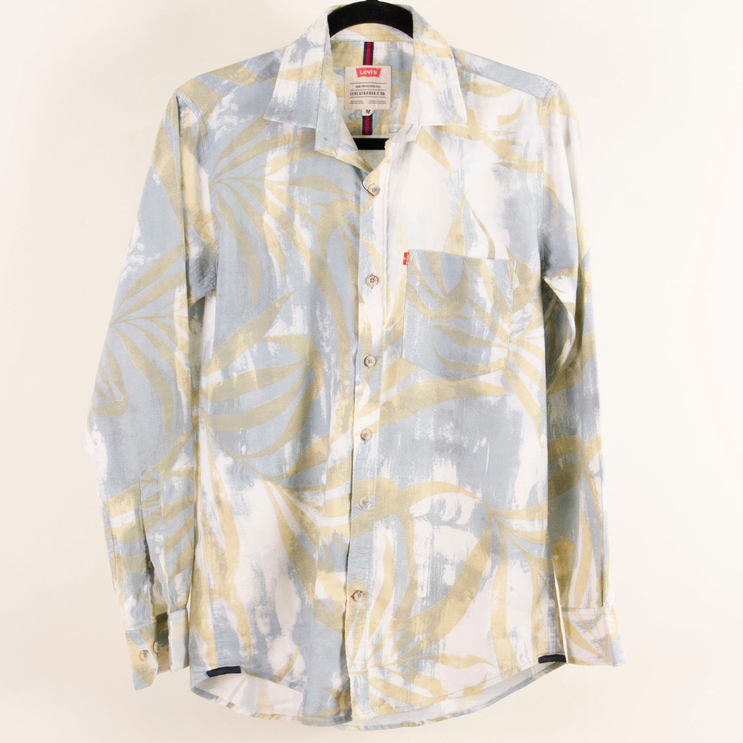 Camisa estampada blanco (M) Levi's