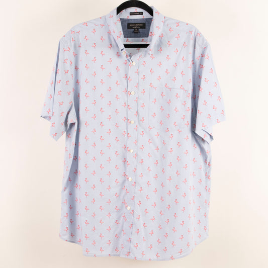 Camisa estampada azul (XL) Banana republic