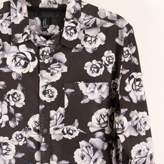 Camisa estampada negro (M) 2/ MEN