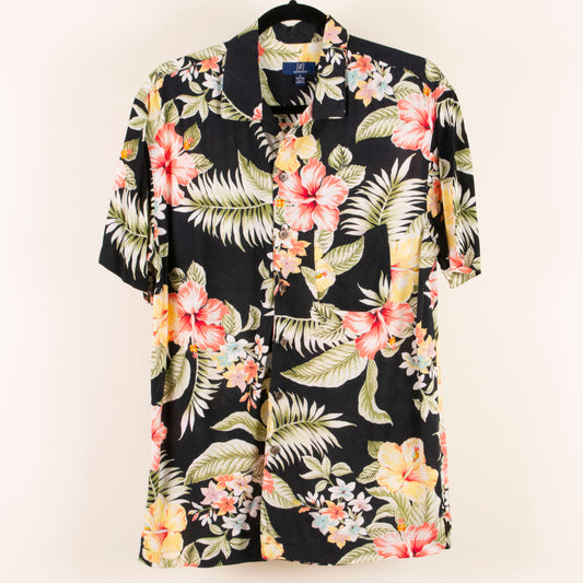 Camisa hawaiana negro (S) George