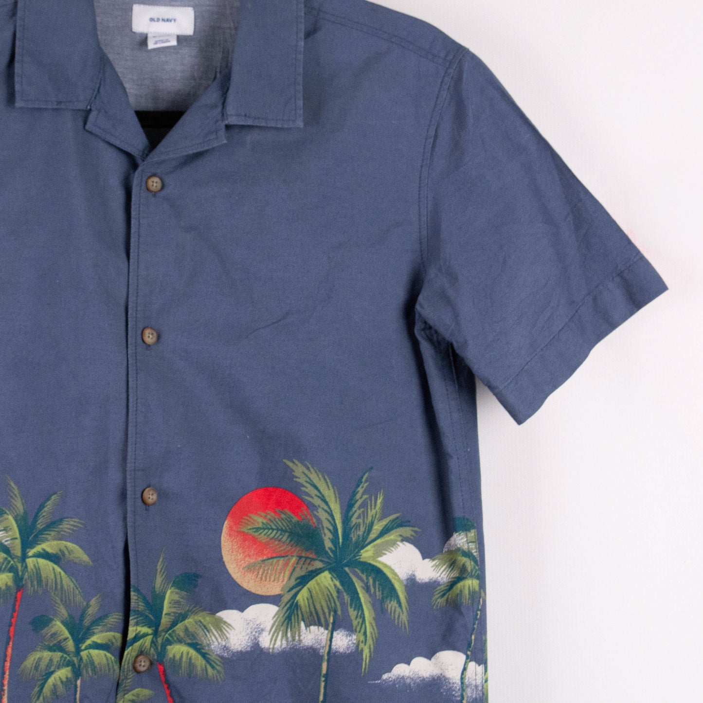 Camisa hawaiana azul (XS) Old Navy
