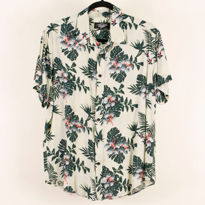Camisa hawaiana verde (L) Eignht