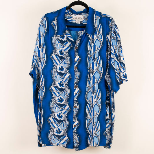 Camisa hawaiana azul (2XL) Casual threads