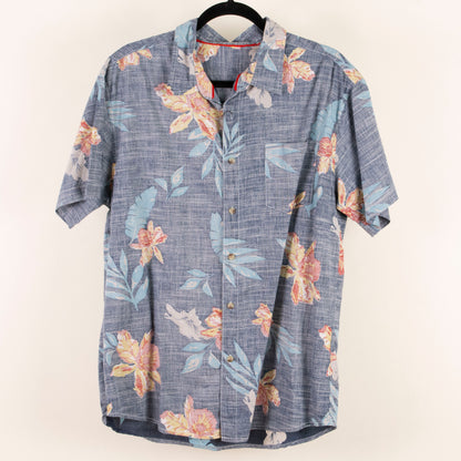 Camisa hawaiana azul (L) Sin marca