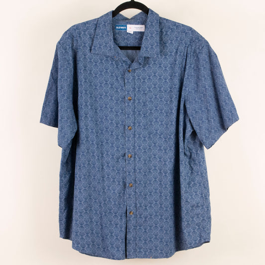 Camisa estampada azul (XL) Old Navy