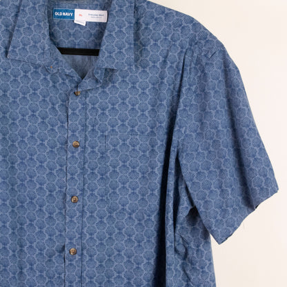 Camisa estampada azul (XL) Old Navy