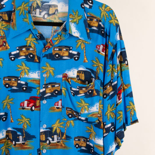 Camisa hawaiana azul (XL) Sun fusion