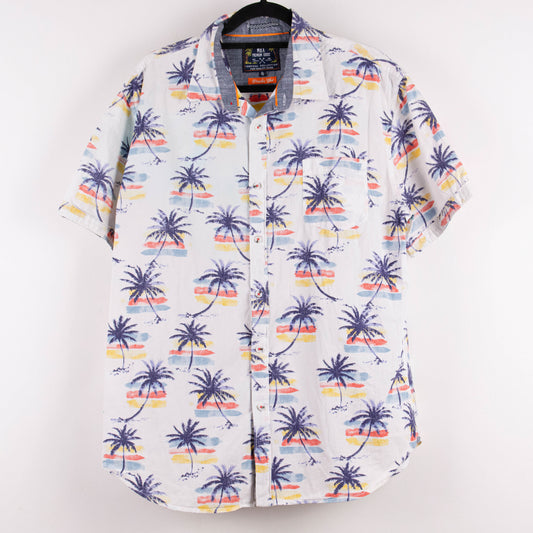 Camisa hawaiana blanca (XL) MBX