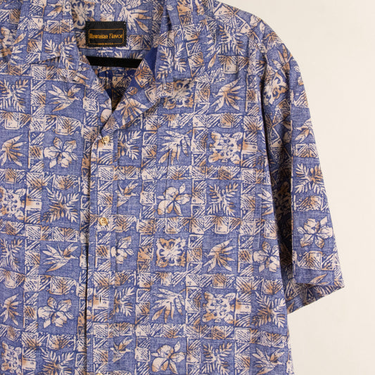 Camisa hawaiana azul (XL) Hawaiian Flavor