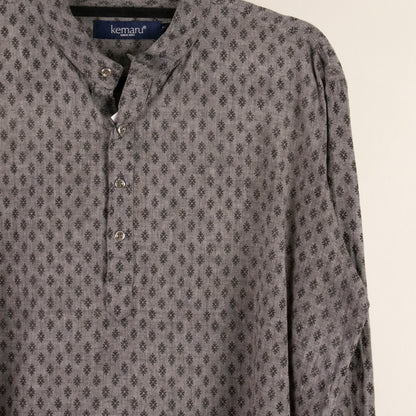 Camisa estampada gris (L) Kemaru