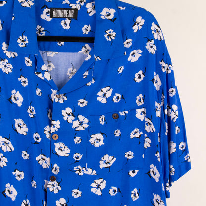 Camisa estampada azul (L) Badianejib