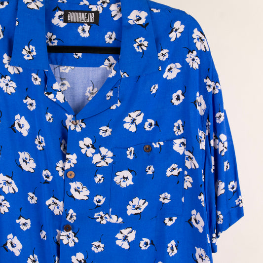 Camisa estampada azul (L) Badianejib