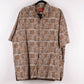 Camisa hawaiana café (XL) Pau Hana
