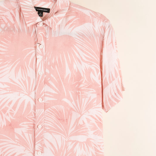 Camisa estampada rosa (XS) International concepts