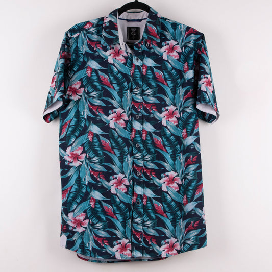 Camisa hawaiana azul (M) Fried Denim