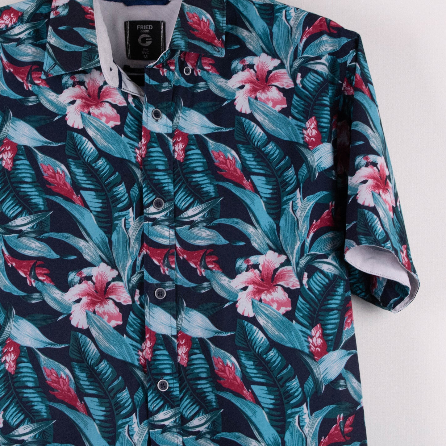 Camisa hawaiana azul (M) Fried Denim