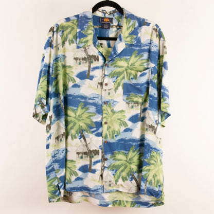 Camisa hawaiana azul (L) Route 66