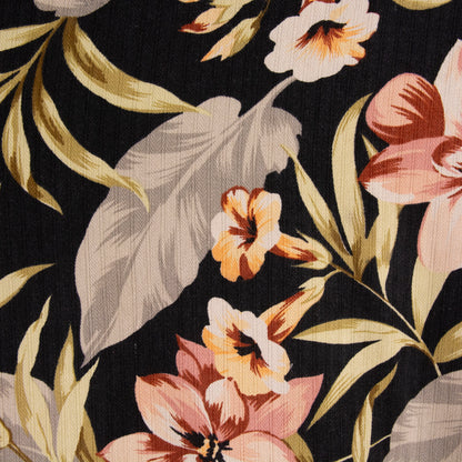 Camisa hawaiana negro (XL)