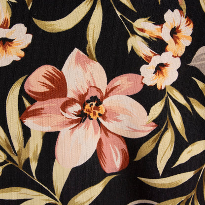 Camisa hawaiana negro (XL)