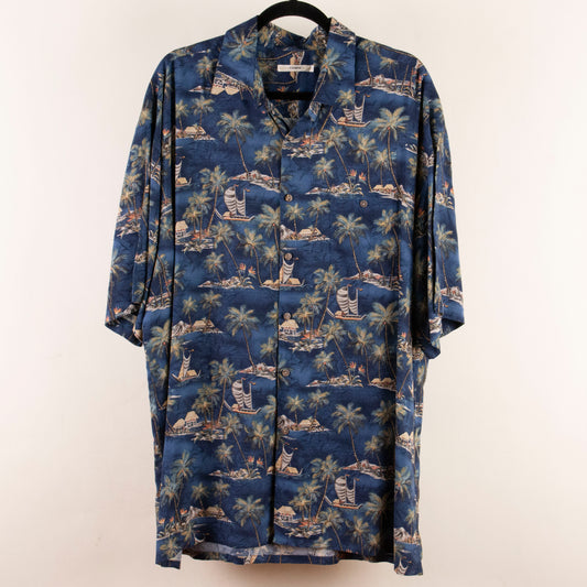 Camisa hawaiana azul (XL) Moda Campia Moda