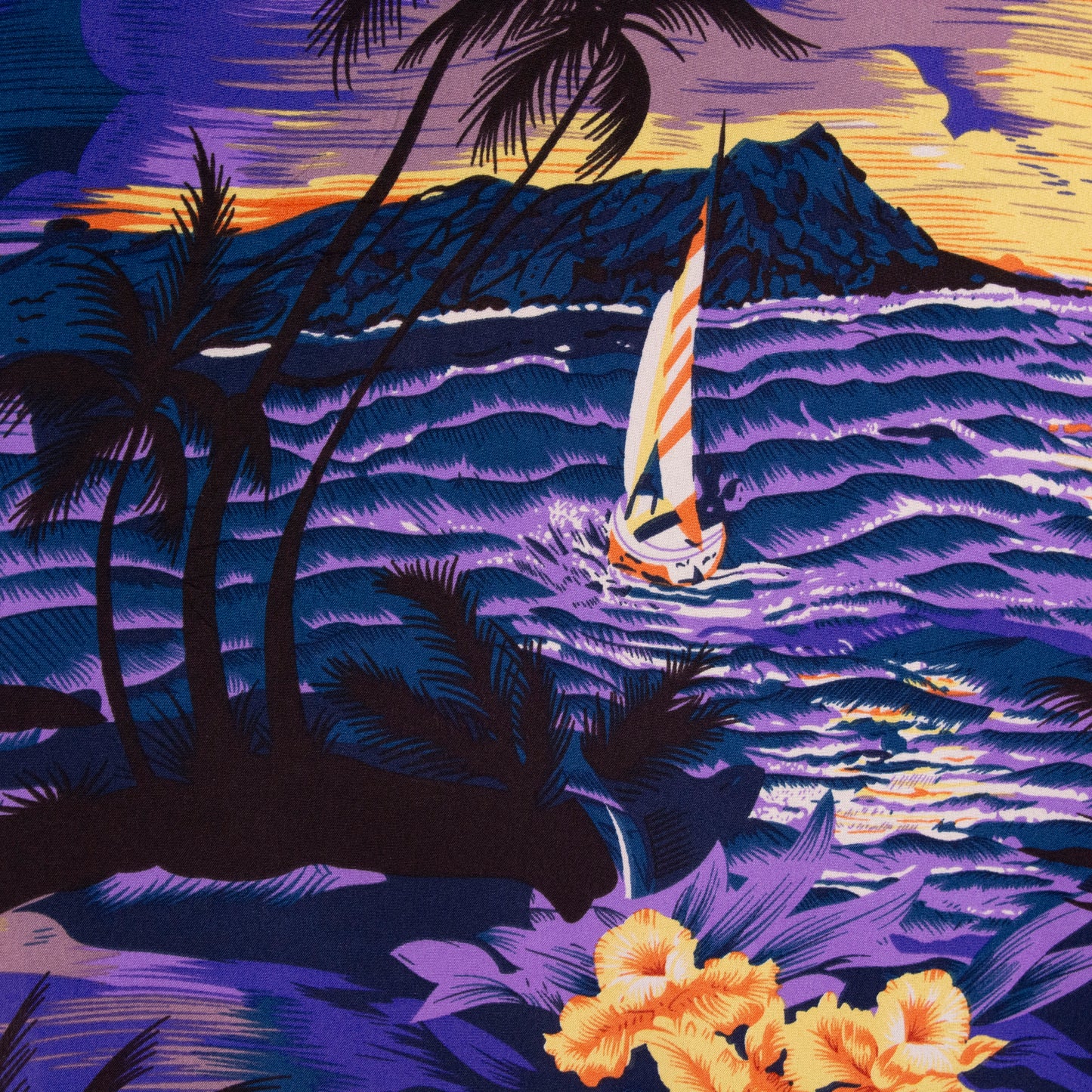 Camisa hawaiana púrpura (5XL) Hawaiian Vacation