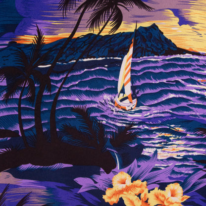 Camisa hawaiana púrpura (5XL) Hawaiian Vacation